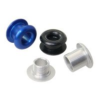 ALLEN Decksdurchführung mit Gewinde Alu Auge 8mm, Klemmung 13-18mm blau