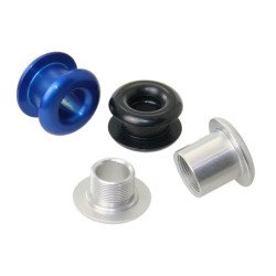 ALLEN Decksdurchführung mit Gewinde Alu Auge 8mm, Klemmung 9-14mm blau