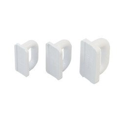 ALLEN Mastrutscher, flach Nylon 19mm weiß 2St. SB-Pack