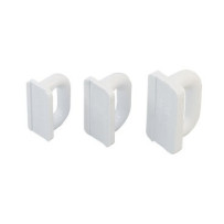 ALLEN Mastrutscher, flach Nylon 22mm weiß 2St. SB-Pack