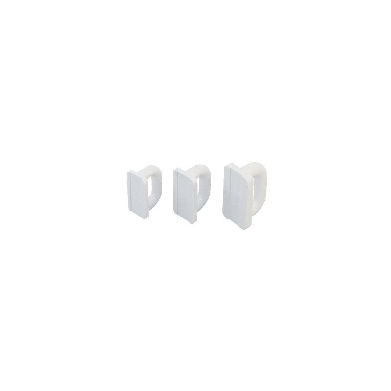 ALLEN Mastrutscher, flach Nylon 22mm weiß 2St. SB-Pack