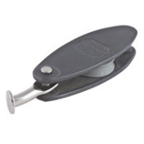 ALLEN Taljenblock gleitl. Alu 26mm, Seil 6mm, Rundkopf gebogen