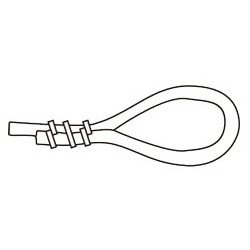 Krampe Edelstahl für Seil 10mm 100St.