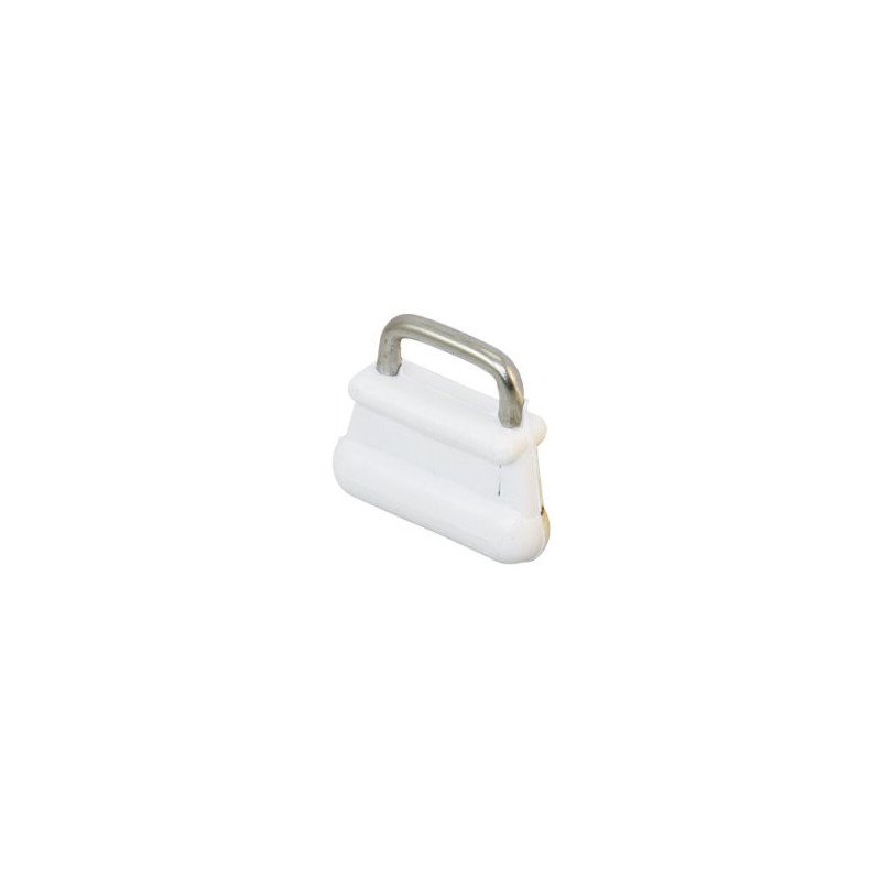 Mastrutscher Nylon mit Edelstahl-Bügel Rundprofil 7,9mm weiß 10St.