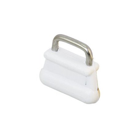 Mastrutscher Nylon mit Edelstahl-Bügel Rundprofil 7,9mm weiß 10St.