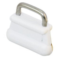 Mastrutscher Nylon mit Edelstahl-Bügel Rundprofil 9,5mm weiß 10St.