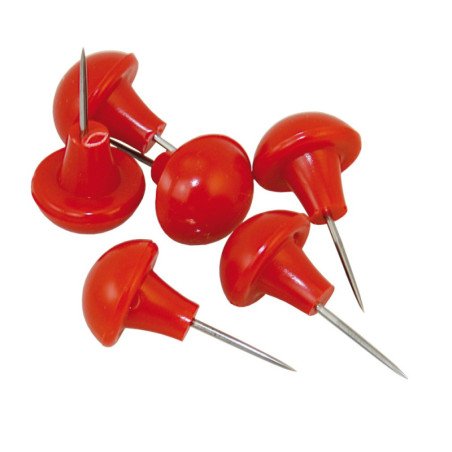 Heftnadeln Edelstahl/Kunststoff 28x17mm rot