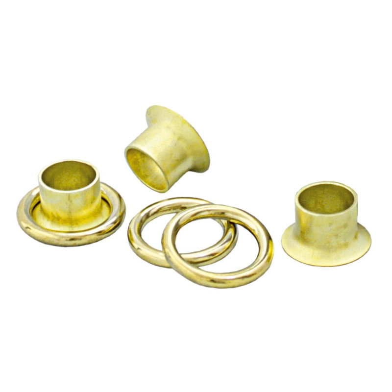 Halbkausche/Öse Messing Gr.6, 17,5mm 10St.