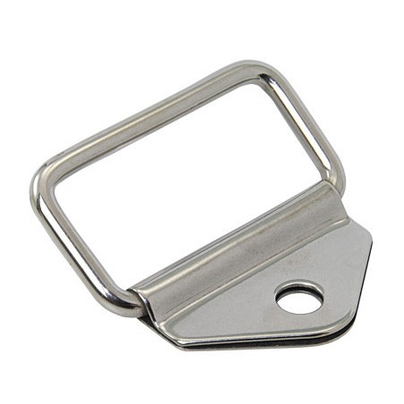 Fußgurt-Grundplatte Edelstahl für Gurt 50mm