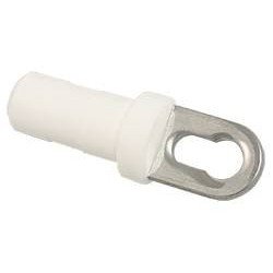 Rohrendstopfen mit Schlüsselloch A4/Nylon für Rohr 25x2,0mm