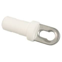 Rohrendstopfen mit Schlüsselloch A4/Nylon für Rohr 19x1,6mm