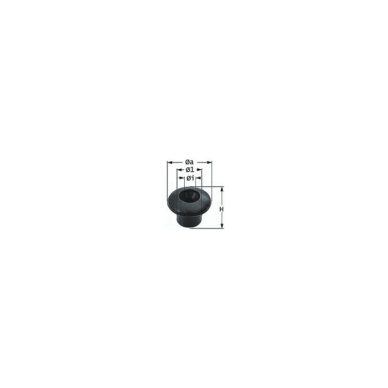 Persenningknopf Nylon 13x11mm schwarz 100St. Persenningknopf Nylon 13x11mm schwarz 100St.