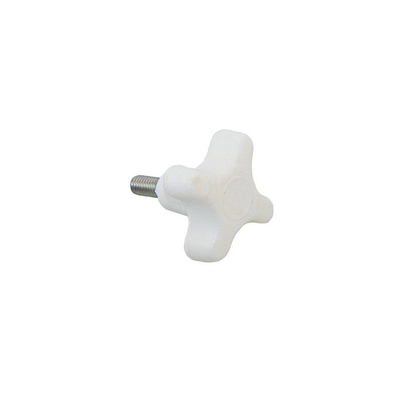 Kreuzgriffschraube A4/Nylon M6x14mm weiß
