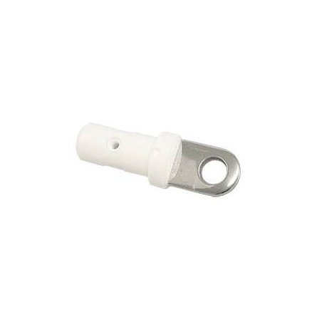 Rohrendstopfen A4/Nylon für Rohr 25x2,0mm, Auge 5mm
