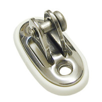 Verdeckbeschlag, schwenkbar A4/Nylon Schraube 6mm, weiß