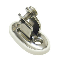 Verdeckbeschlag 45°, schwenkbar A4/Nylon Schraube 6mm, weiß