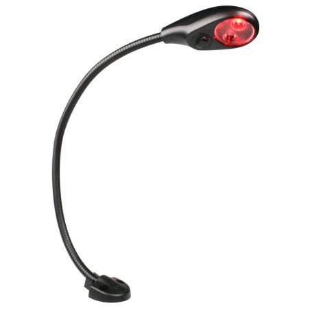 HELLA LED-Leseleuchte mit Schwanenhals Flexi-Spot 12/24V 400mm, weiß/rot