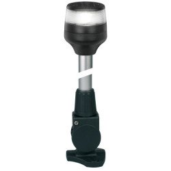 HELLA Ankerlaterne mit Mast NaviLED 360 Compact weiß, 315mm schwarz