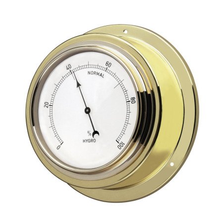 Hygrometer Maritim Ms poliert Skala 95mm, 140x56mm