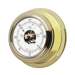 Barometer Maritim Ms poliert Skala 95mm, 140x59mm