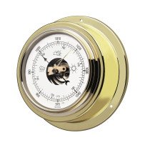 Barometer Maritim Ms poliert Skala 95mm, 140x59mm