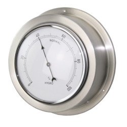 Hygrometer Maritim Edelstahl Skala 95mm, 140x56mm