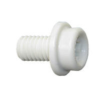 CAF-COMPO Zapfen mit Schraube M6x10mm TX30 weiß 10St.