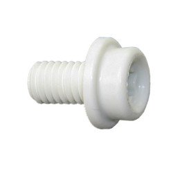 CAF-COMPO Zapfen mit Schraube M6x10mm TX30 weiß 100St.