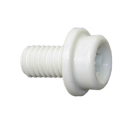 CAF-COMPO Zapfen mit Schraube M6x10mm TX30 weiß 100St.