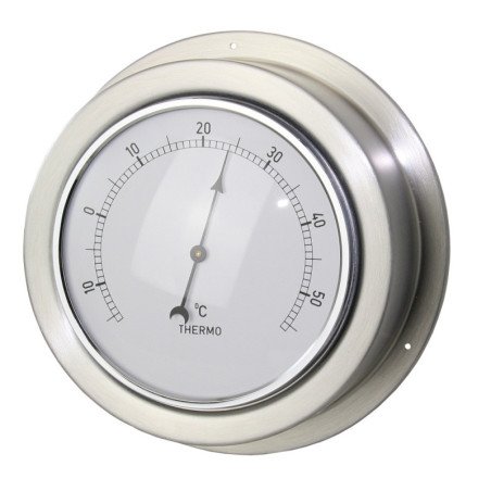 Thermometer Maritim Edelstahl Skala 95mm, 140x56mm