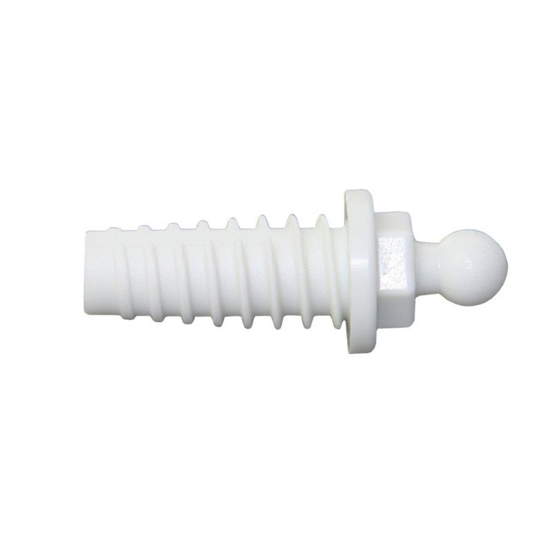 CAF-COMPO Zapfen für Loxx mit Blechschr. 16mm TX30 weiß 100St.