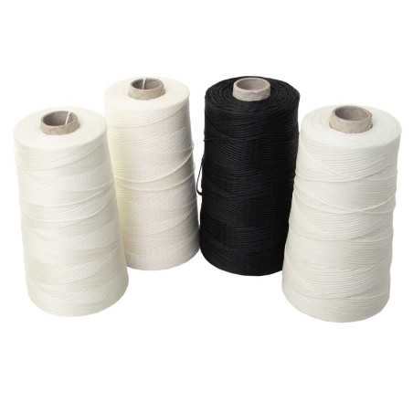 Handnähgarn gewachst, geflochten Nr.10 0,9mm schwarz 400m