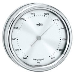 BARIGO Barometer Orion Edelstahl poliert Skala 100mm, 102x35mm