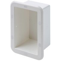 Wandeinbaukasten/Schwalbennest Kunststoff 180x110x100mm weiß