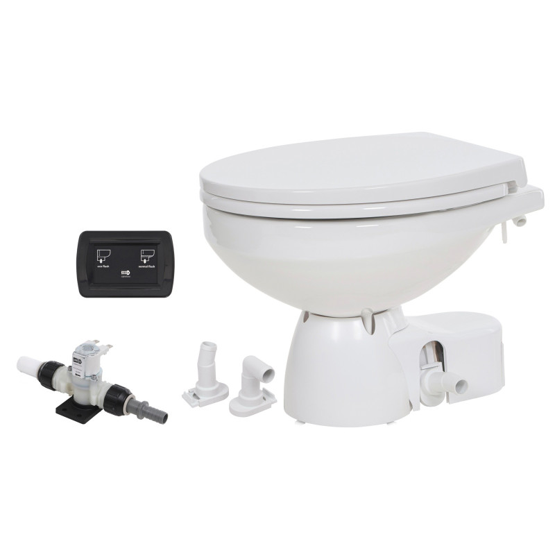 JABSCO Toilette Quiet Flush E2 Standardgröße 12V, Magnetventil, Soft-Close