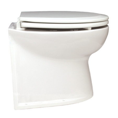 JABSCO Toilette Deluxe Flush mit Spülpumpe 12V 17' gerade, Soft-Close