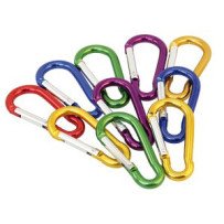 Karabiner Alu 8x80mm farbmix 10St.