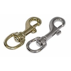 Schnapphaken mit Wirbel Ms 70mm, kleines Auge