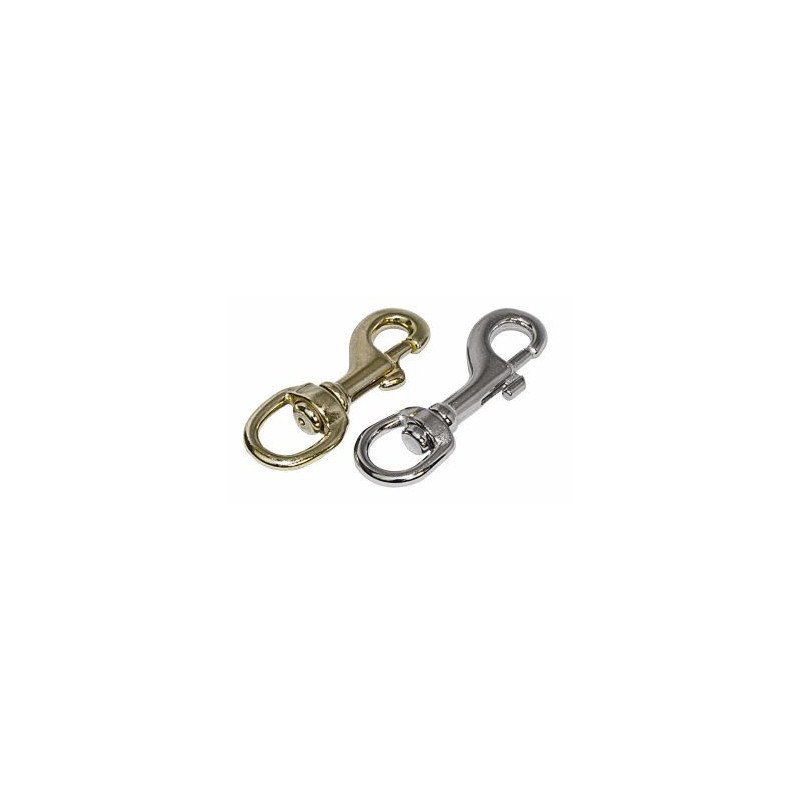 Schnapphaken mit Wirbel Ms 70mm, kleines Auge