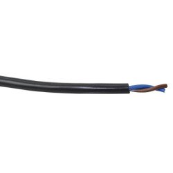 Stromkabel Zweiadrig H05VV-F Cu/PVC feinstdrähtig 2x2,5qmm blau/braun 10m