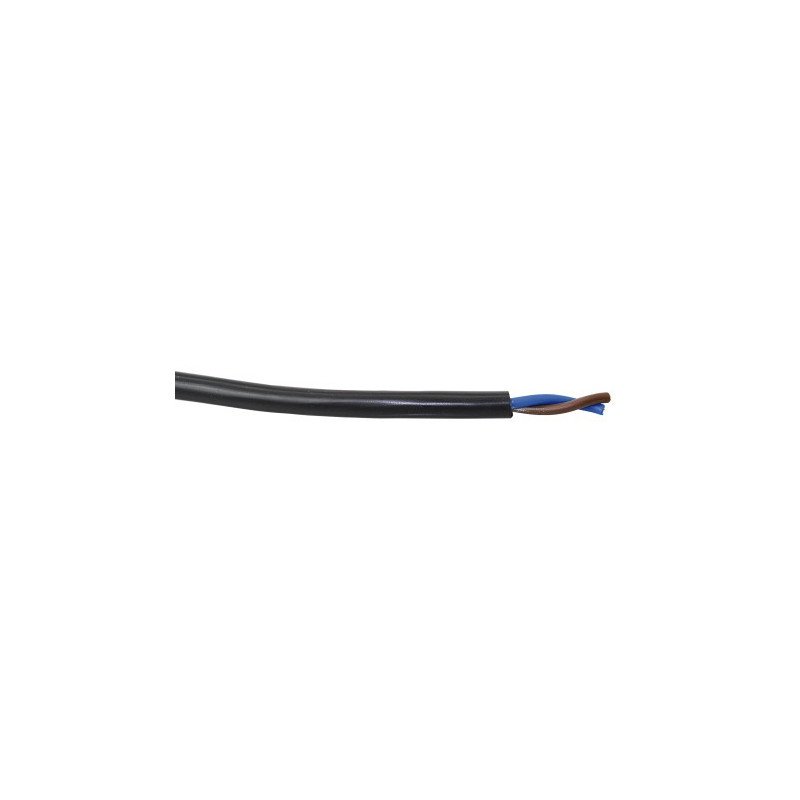 Stromkabel Zweiadrig H05VV-F Cu/PVC feinstdrähtig 2x2,5qmm blau/braun 10m