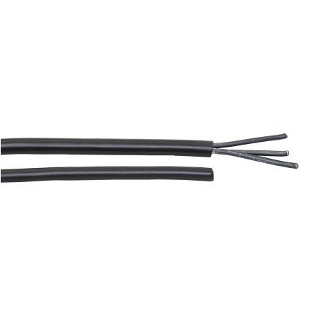Stromkabel Dreiadrig OZ-600 Cu/PVC feinstdrähtig 3x1,5qmm schwarz