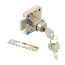 LAMP Kastenschloss 3310-24-B MsNi für Türen 24mm, verschiedenschl.