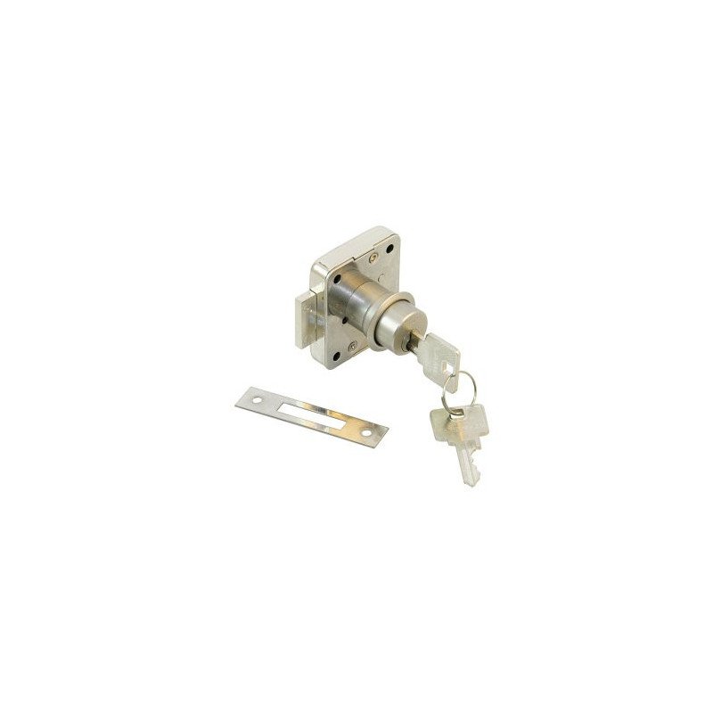 LAMP Kastenschloss 3310-24-B MsNi für Türen 24mm, verschiedenschl.