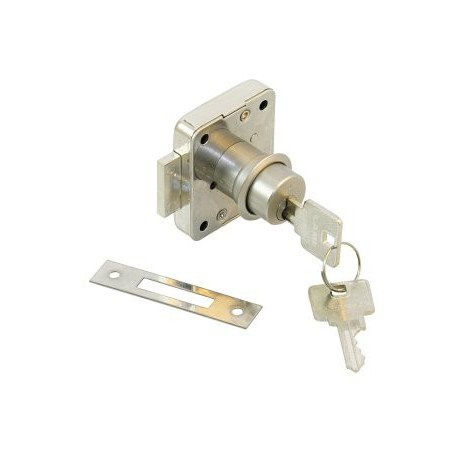 LAMP Kastenschloss 3310-24-B MsNi für Türen 24mm, verschiedenschl.