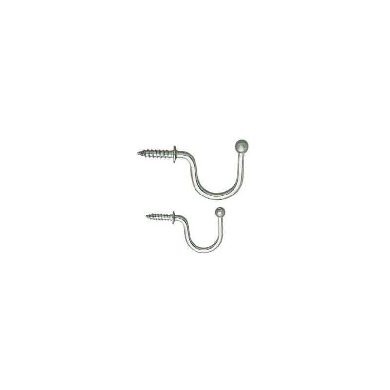 Edelstahlhaken TF   22mm          10-Stück-Packung