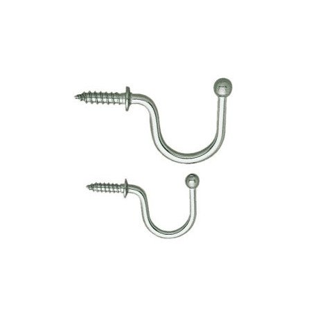 Edelstahlhaken TF   22mm          10-Stück-Packung