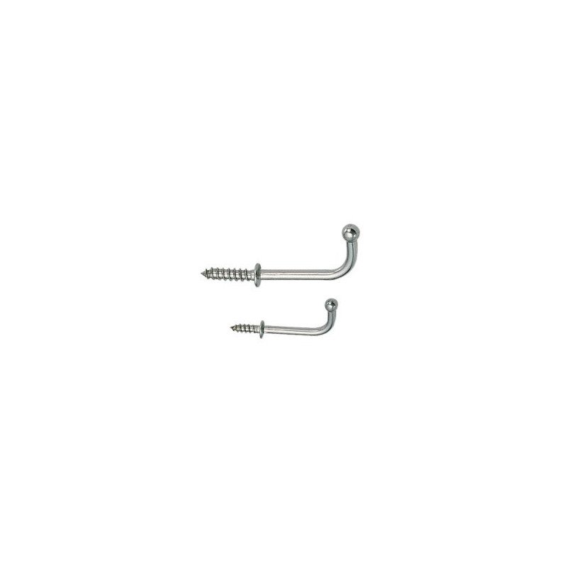 Edelstahlhaken TY   25mm          10-Stück-Packung