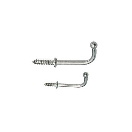 Haken mit Beffe Typ TY Edelstahl pol.38mm (10-St.)