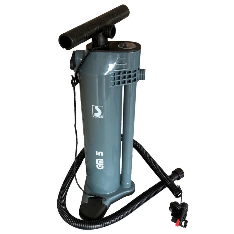 SCOPREGA Doppelhub-Luftpumpe GM5 1.0 bar 2x2,4L mit Manometer